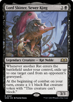 Lord Skitter, Sewer King (REGULAR) x1 - MTG Wilds of Eldraine WOE #97 - Image 1