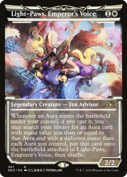 Light-Paws, Emperor's Voice (REGULAR) x1 - MTG Kamigawa: Neon Dynasty NEO #367 - Image 1