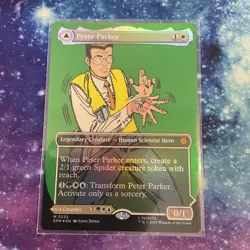 Peter Parker (0232) (Borderless) Marvel's Spider-Man Foil MTG - Image 1