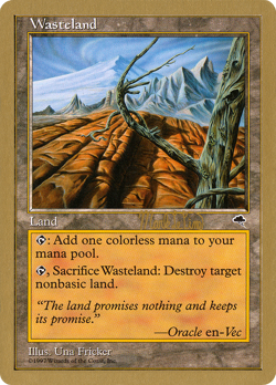 Wasteland (REGULAR) x1 - MTG World Championship Decks 1999 WC99 #mlp330 - Image 1