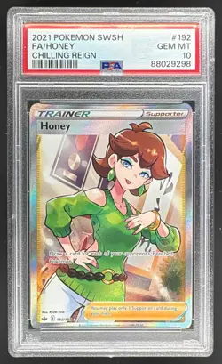 88029298 Honey 2021 Pokemon Sword & Shield Chilling Reign #192/198 PSA 10 - Image 1