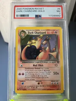 Dark Charizard Holo PSA 7 – 2000 Pokemon Team Rocket #4/82 – WOTC NM Vintage - Image 1