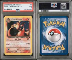 Dark Charizard Holo PSA 7 – 2000 Pokemon Team Rocket #4/82 – WOTC NM Vintage - Image 3