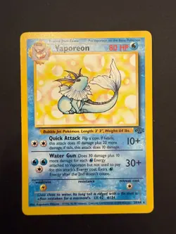 Pokemon TCG Vaporeon Jungle 28/64 Regular Lightly Played! - Image 1