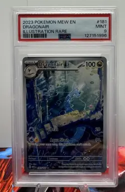2023 Pokemon Scarlet & Violet 151 Dragonair #181 Illustration Rare PSA 9 MINT - Image 1