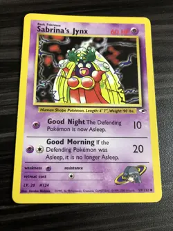 2000 Moderately Played Pokemon Sabrinas Jynx 59/132 Gym Heroes English - Image 1