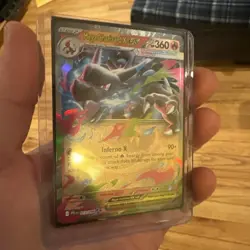 NM Mega Charizard X ex Double Rare 013/094 Phantasmal Flames Pokemon TCG - Image 3