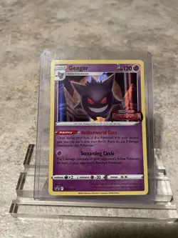 Pokemon Gengar SWSH241 Promo Prerelease Stamped Holo Sword & Shield 120 HP NM - Image 1