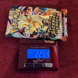 VERY HEAVY! 22.54 Pokemon TCG Ascended Heroes Booster Pack (SEALED) GOD PACK!U - Image 1