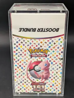 Pokemon 151 SV3.5 Booster Bundle Display Factory Sealed Case W/Acrylic Case - Image 1