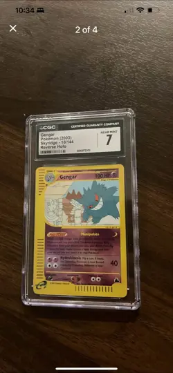 Pokemon Gengar #10 Skyridge Reverse Holo Rare cgc 7!!!!! - Image 3