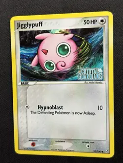 Pokemon Jigglypuff 53/100 EX Crystal Guardians Reverse Holo Common 50HP English - Image 1