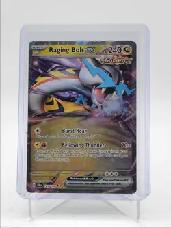 RAGING BOLT EX 2024 POKEMON TEMPORAL FORCES DOUBLE RARE 123/162 Q5542 - Image 1