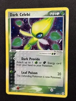 Pokemon Dark Celebi 4/101 Hidden Legends Holo Rare 70HP 2004 English TCG - Image 1