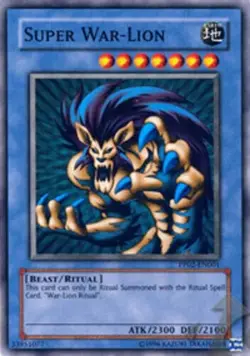 Super War-Lion PP02-EN001 Unlimited Super Rare LP Yu-Gi-Oh DNA GAMES - Image 1