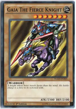 Yugioh - Gaia The Fierce Knight YGLD-ENA05 1st Edition - King of Games: Yugi's L - Image 1