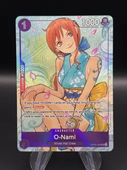 O-Nami OP05-062 SR Full Art Promo One Piece Illustration Box Vol. 1 NM - Image 1