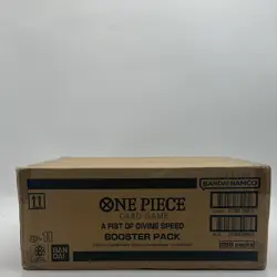 One Piece TCG English OP-11 A Fist Of Divine Speed Booster Box SEALED CASE - Image 1