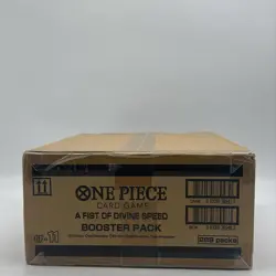 One Piece TCG English OP-11 A Fist Of Divine Speed Booster Box SEALED CASE - Image 4