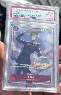 2023 One Piece Online Regional Finalist SEQUENTIAL Set PSA10 Only 1 In The World - Image 2