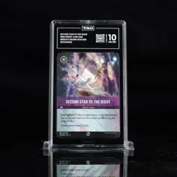 Disney Lorcana Second Star To The Right Enchanted Graded Tag 10 Gem Mint #210 - Image 1