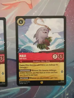 Disney Lorcana Maui – Half-Shark 124/204 Playset (3 regular, 1 Cold Foil) - Image 4