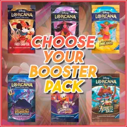 Disney Lorcana TCG: CHOOSE YOUR BOOSTER PACK | First Chapter Inklands Shimmering - Image 1