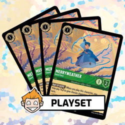 4x Merryweather - Good Fairy (#76) Playset - Disney Lorcana, Shimmering Skies - Image 1