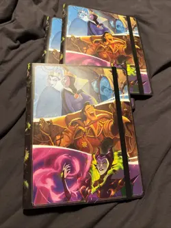 NWOT Disney Lorcana Villain TCG Portfolio Binder Padfolio Card Storage Ringless - Image 1