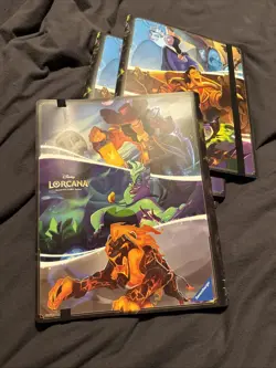 NWOT Disney Lorcana Villain TCG Portfolio Binder Padfolio Card Storage Ringless - Image 3