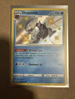 Pokemon TCG Dracovish Shining Fates Holo Card SV036/SV122 Near Mint Condition - Image 1
