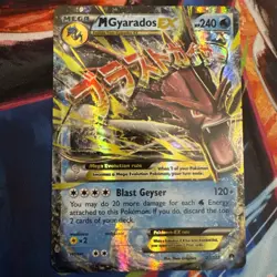 Pokemon TCG 2016 XY Breakpoint Mega M Gyarados EX Ultra Rare Holo Card 27/122 - Image 1