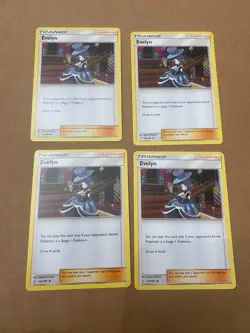 Pokemon Team Up Evelyn 141/181Cards 4x Playset x4 Uncommon LP - Image 1