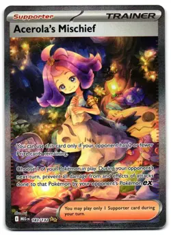 Acerola's Mischief 183/132 - Mega Evolution Pokemon TCG - M/LP Card - Image 1