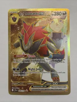 Pokemon TCG N's Zoroark EX Hyper Rare Holo Card 189/159 Sv09: Journey Together - Image 1