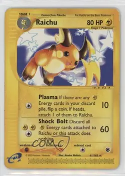 Raichu Pokemon e-Card Series Expedition #61 2002 - Image 1