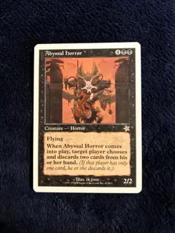 MTG Abyssal Horror Starter Card 1999 NM-Mint, English Edition - Image 1