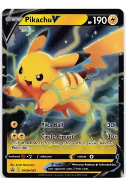 Pikachu V SWSH063 Holofoil SWSH: Sword & Shield Promo Cards - Image 1