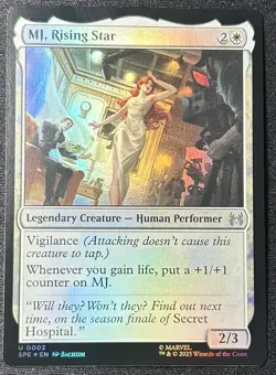 M], Rising Star (Foil) - 0003 - Marvel's Spider-Man - MTG - NM/M - English - Image 1