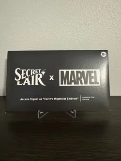 MTG Secret Lair Arcane Signet Earth's Mightiest Emblem Marvel Foil Sealed - Image 1