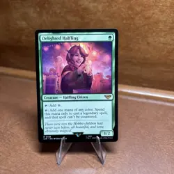 MTG Delighted Halfling Universes Beyond: The Lord of the Rings NM Condition - Image 1