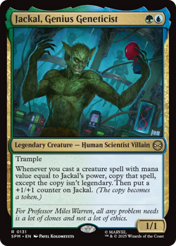 Jackal, Genius Geneticist (FOIL) x1 - MTG Marvel's Spider-Man SPM #131 - Image 1