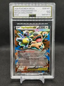 💥AGS GEM MINT 10💥MEGA KANGASKHAN EX POKEMON MEGA EVOLUTIONS #104 - Image 1
