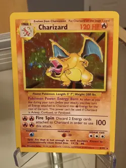 Charizard Base Set Holo Rare Pokemon Card #4/ 102 - Image 4