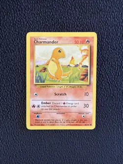 CHARMANDER - Base Set - 46/102 - Common - Pokemon Card Unlimited Edition LP - Image 1