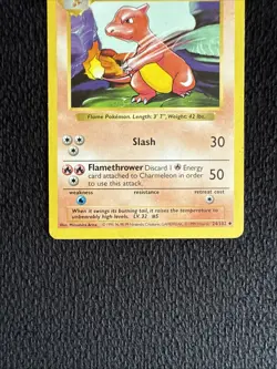 Charmeleon 24/102 Pokemon TCG Base Set Shadowless Uncommon - Image 2