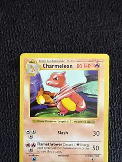 Charmeleon 24/102 Pokemon TCG Base Set Shadowless Uncommon - Image 3