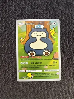 Snorlax #19 - Holo Foil Gen 1 - After Skool Hobby Fan Art - Pokemon - Image 1