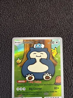 Snorlax #19 - Holo Foil Gen 1 - After Skool Hobby Fan Art - Pokemon - Image 2