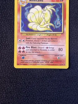 Pokemon TCG Ninetales Base Set 12/102 Holo Unlimited Holo Rare - Image 2